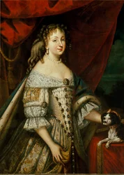 Ritratto di Maria Giovanna Battista di Savoia Nemours, moglie di Carlo Emanuele II