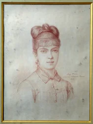 Ritratto di Marie Alexandrine Henriette Dumas Davy de la Pailleterie detta Colette (1860-1907), figlia di Alexandre Dumas Jr. (1824-1895)
