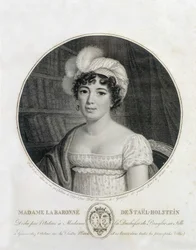 Ritratto di Mme de Staël - incisione