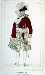 Ritratto di Napoleone I (1769 - 1821) in abito cerimoniale.