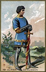 Ritratto di Olivier de Clisson (cromolitografia della fine del XIX secolo)