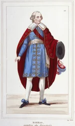 Ritratto di Paul Barras (1755-1829) incisione del XIX secolo