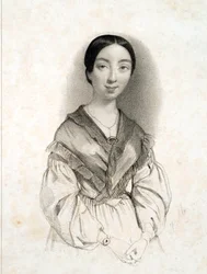 Portrait of Pauline Viardot mezzo soprano (1821-1910).