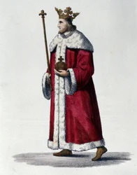 Ritratto di Pipino III noto come Pipino il Breve (714-768) re di Francia