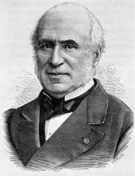 Ritratto di Pierre Charles Chesnelong (1820 - 1899). Incisione della fine del XIX secolo in “Histoire de France” di H. Martin