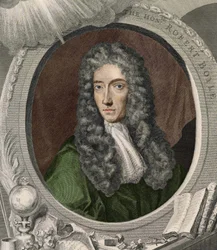 Ritratto di Robert Boyle (1627 - 1691), fisico e chimico irlandese