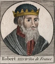 Ritratto di Roberto I (ca.860-923), Re di Francia Occidentale dal 922 al 923 - Roberto I, re di Francia Occidentale dal 922 al 923 - incisione da “Instruction sur l