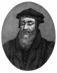 Ritratto di Robert I Estienne (1498 - 1559) umanista, editore e stampatore.