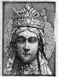 Ritratto di Santa Clotilde, moglie di Clodoveo I (470-548)