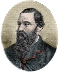 Ritratto di Sir Samuel Baker (1821-1893) - incisione da 