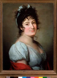 Ritratto di Teresa Bertinotti Radicati (1776-1854) cantante italiana. Dipinto anonimo. XIX secolo. Bologna, civico museo bibliografico