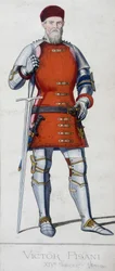 Ritratto di Vittore Pisani. Ammiraglio veneziano (1324 - 1380)
