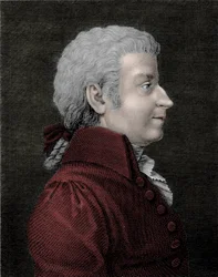 Ritratto del giovane Wolfgang Amadeus Mozart (1756-1791) compositore