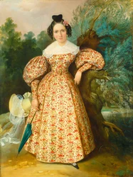 Ritratto di giovane donna, 1835 circa (olio su tela)