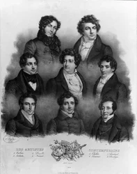 Ritratto di diversi cantanti d