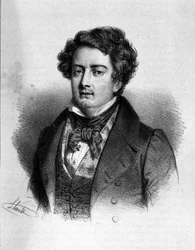 Ritratto del tenore francese Adolphe Nourrit (1802 - 1839).