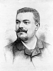 Ritratto del tenore francese Jean Alexandre Talazac (1853 - 1892).