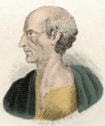 Ritratto del filosofo greco Antistene (444-365 a.C.)