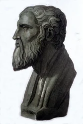 Ritratto del filosofo greco Zenone di Elea (495 a.C. - 430 a.C.).