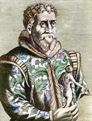 Ritratto del pittore italiano Michelangelo Buonarroti noto come Michelangelo