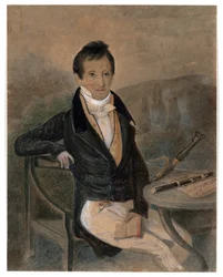 Ritratto del flautista Jean-Louis Tulou