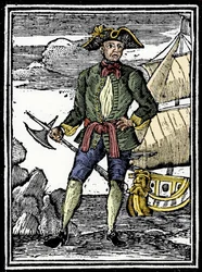 Ritratto del pirata Edward England (? -1720).