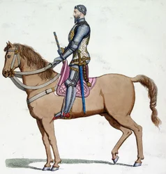 Ritratto a cavallo di Bernabò Visconti (1319-1385), Signore di Milano.