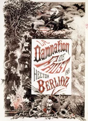 Poster de La Damnation de Faust di Hector Berlioz. sd. fine XIX secolo