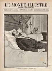 Il presidente della Repubblica Sadi Carnot (1837-1894) sul letto di morte; nel contesto dell