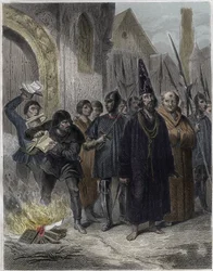 Rappresentazione di Jan Hus (o Jean Huss)