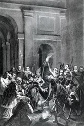 Rappresentazione di una scena di esorcismo