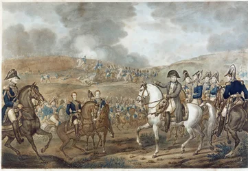 Rappresentazione della battaglia della Moskova a Borodino il 7 settembre