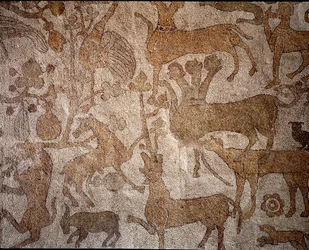 Rappresentazione della fauna indiana immaginaria che simboleggia le imprese di Alessandro Magno (356-323 a.C.), re di Macedonia durante la conquista dell