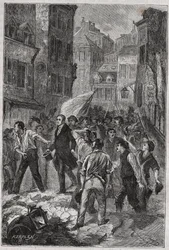 Rivolta dei canuts a Lione nel 1831 - Louis Bouvier-Dumolart (Dumolard) (Bouvier Dumolart) prefetto e deputato lionese rilasciato