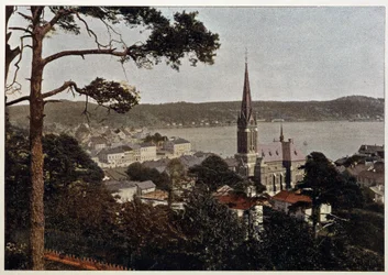 Rio de Janeiro, veduta del Morro de Gloria, fine XIX secolo