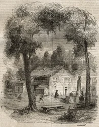 Rousseau a Motiers (Canton Neuchatel) - Illustrazione per le 