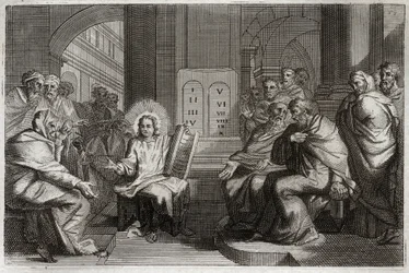 Bibbia di Royaumont, Nuovo Testamento: Gesù nel Tempio tra i Dottori.