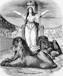Santa Blandina, giovane schiava cristiana, martirizzata nell