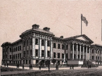 San Francisco, USA: vista della Zecca degli Stati Uniti in "Il mondo illustra 168 vedute"