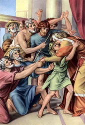 Set di cartoline educative bibliche degli anni 