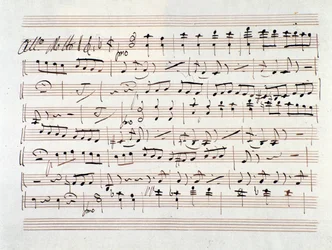 Partitura per Ali Baba, opera di Luigi Cherubini