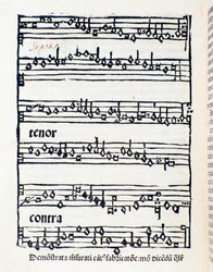 Pagina della partitura per Studi e documenti musicologici di Nicola Burzio
