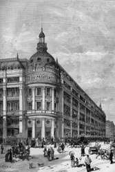 Grandi magazzini Printemps a Parigi nel 1883. Il padiglione d