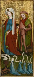 Santa Caterina e San Vito con Anna von Freiberg e le sue figlie