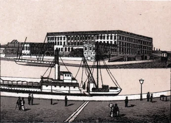 Stoccolma, Svezia: vista del castello reale in "Il mondo illustra 168 vedute"
