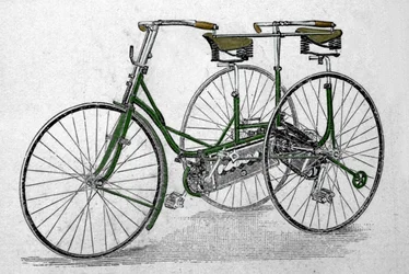 Modello di triciclo tandem