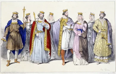 I Carolingi: Ugo Capeto, Adelaide, Roberto, Costanza, Enrico I, Anna di Russia, Berta, Filippo I - in "Rois et Reines de France en estampes", Parigi, ed. Swift