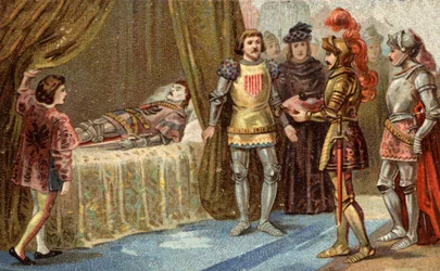 Il governatore inglese di Châteauneuf-de-Randon (Châteauneuf-de-Randon, Alvernia) si arrese e venne a deporre le chiavi della piazza sul letto di morte di Bertrand du Guesclin, il 13 luglio 1380 davanti al quale la città era assediata. Il connestabile morì