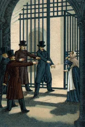 I Quattro Sergenti (Bories, Pomier, Raoulx e Goudin) di La Rochelle accusati sotto la Restaurazione di voler rovesciare la monarchia e ghigliottinati nel 1822. Il loro crimine è appartenere alla Carboneria.