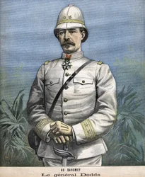 Il Generale francese Alfred Amédée Dodds (1842-1922) in Benin (Dahomey) nel 1892
